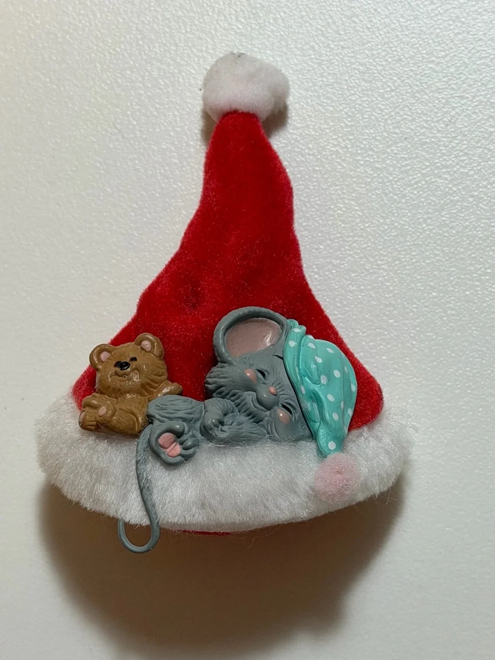 Vtg 1987 Hallmark Keepsake Ornament Night Before Christmas Sleeping Mouse QX4517